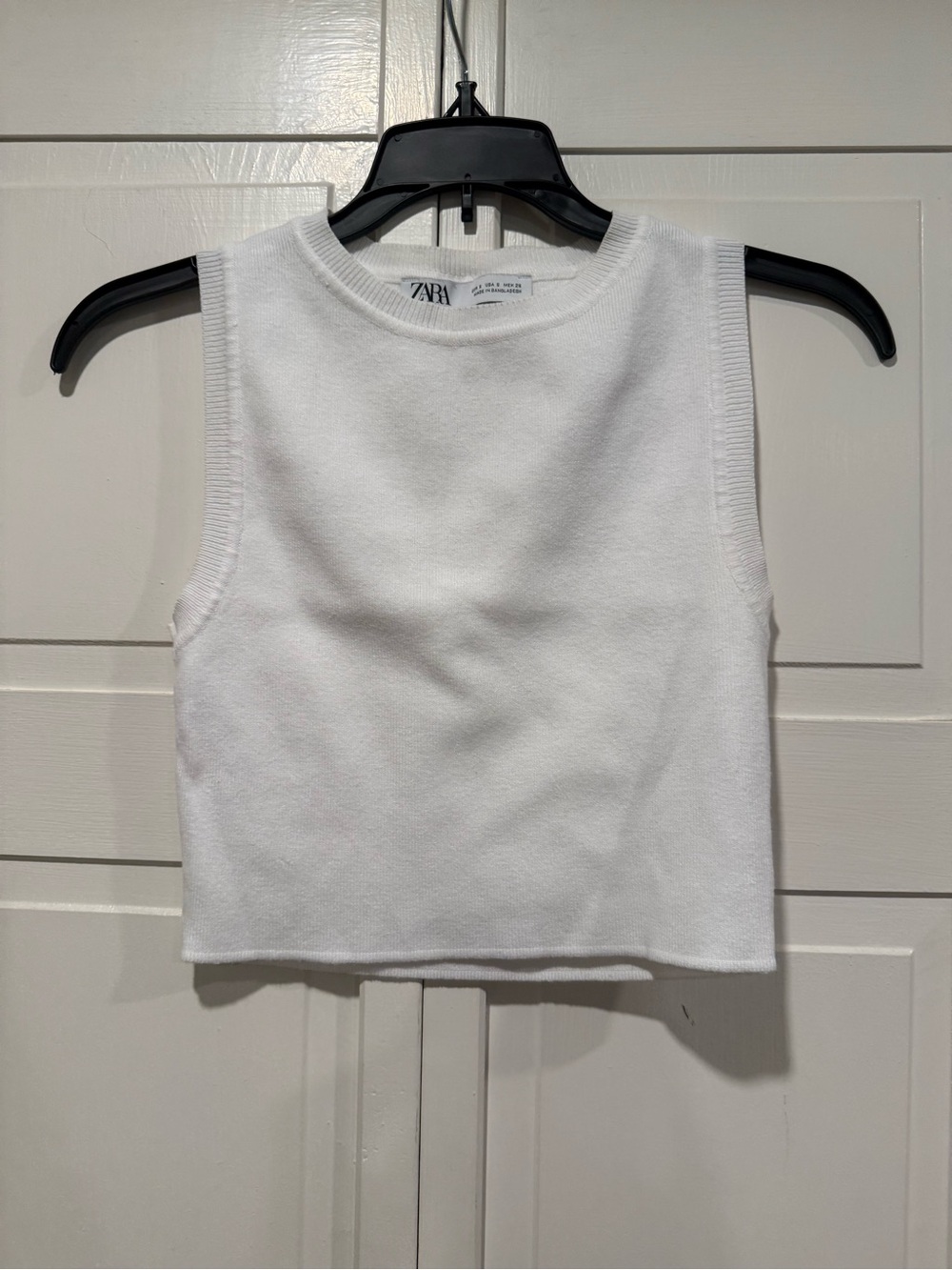 ZARA cropped sweater tank size small NWOT